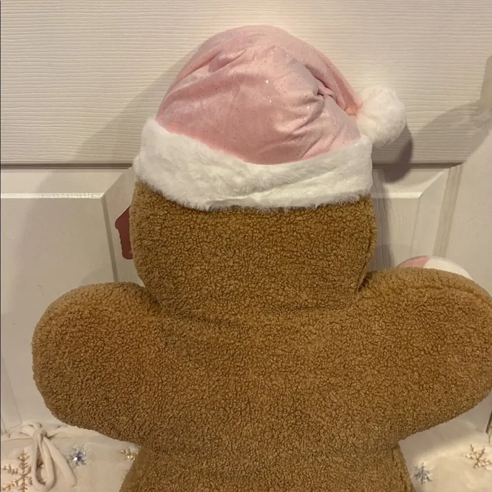 BNWT CHRISTMAS Gingerbread Plush with Pink Accents
